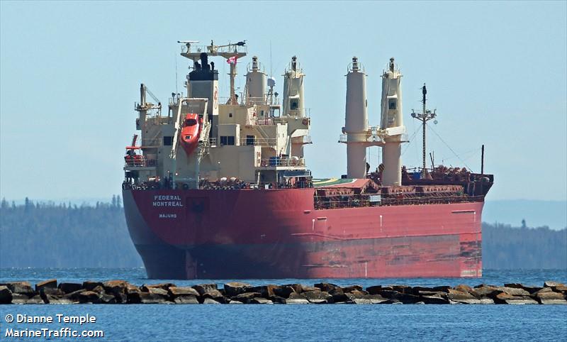 federal montreal (Bulk Carrier) - IMO 9838474, MMSI 538008469, Call Sign V7A2393 under the flag of Marshall Islands