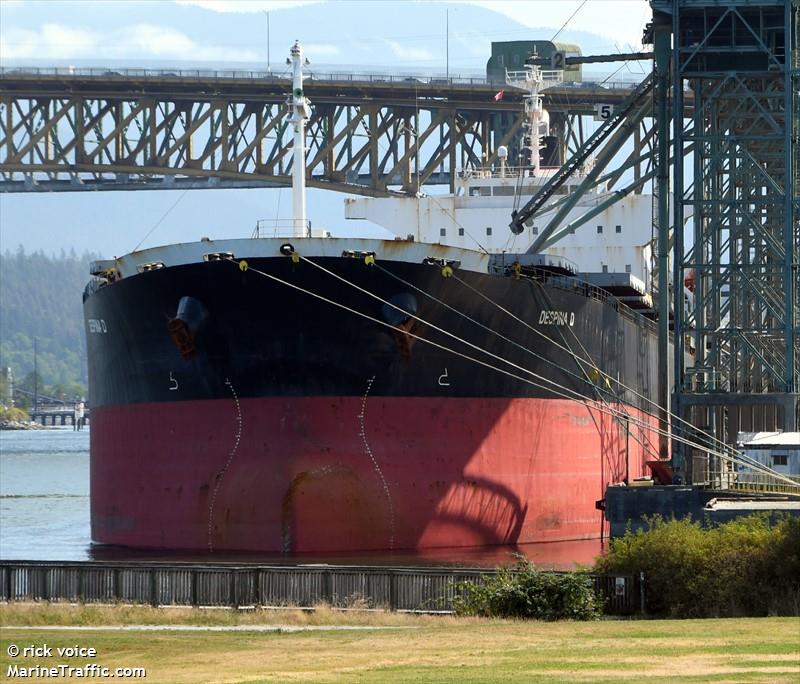 despina d (Bulk Carrier) - IMO 9310408, MMSI 538008754, Call Sign V7A2724 under the flag of Marshall Islands