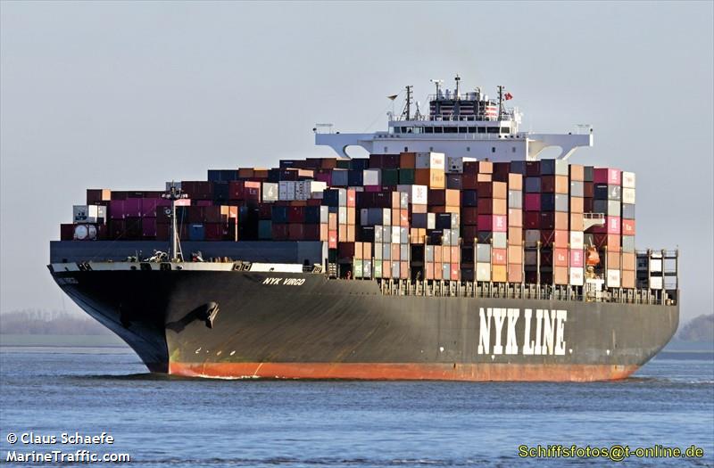 nyk virgo (Container Ship) - IMO 9312810, MMSI 563025600, Call Sign 9V5456 under the flag of Singapore
