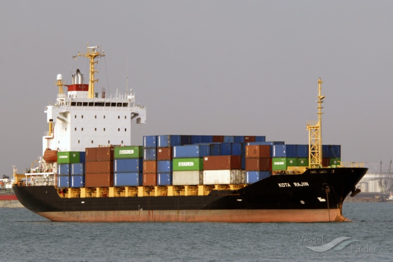 kota rajin (Container Ship) - IMO 9296286, MMSI 563625000, Call Sign S6BH6 under the flag of Singapore