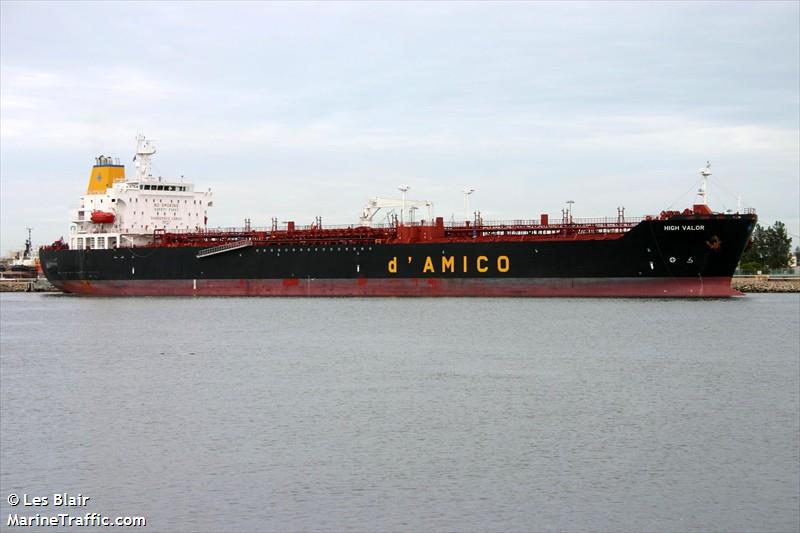 high valor (Chemical/Oil Products Tanker) - IMO 9289738, MMSI 636012522, Call Sign A8FZ7 under the flag of Liberia