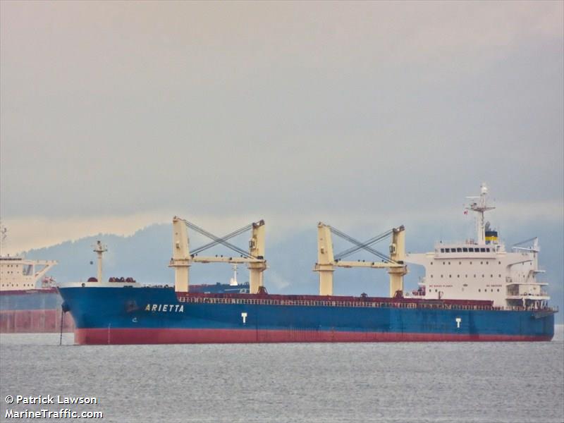 arietta (Bulk Carrier) - IMO 9446403, MMSI 636014366, Call Sign A8TJ2 under the flag of Liberia