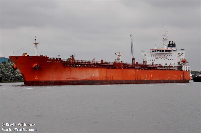 bsl elsa (Chemical/Oil Products Tanker) - IMO 9433901, MMSI 636017986, Call Sign D5NR3 under the flag of Liberia