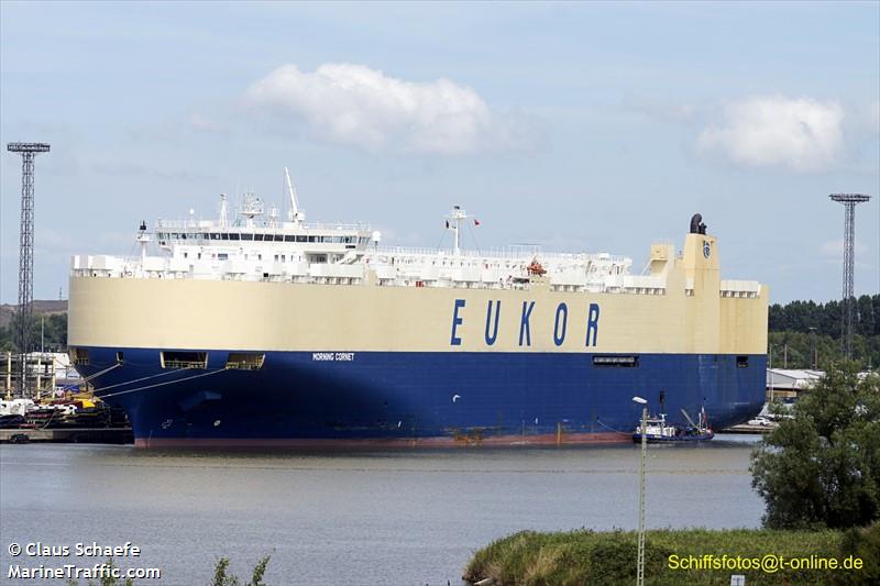 morning cornet (Vehicles Carrier) - IMO 9329473, MMSI 636018238, Call Sign D5OU4 under the flag of Liberia
