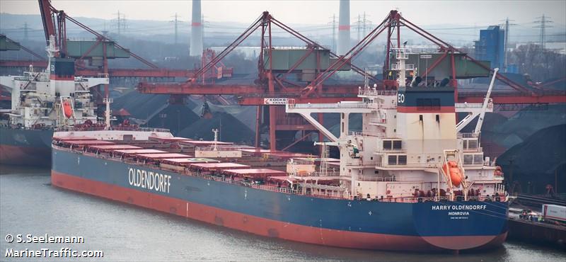 harry oldendorff (Bulk Carrier) - IMO 9870343, MMSI 636019630, Call Sign D5VJ9 under the flag of Liberia