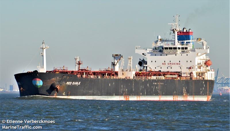 red eagle (Crude Oil Tanker) - IMO 9580390, MMSI 645337000, Call Sign 3BRN under the flag of Mauritius