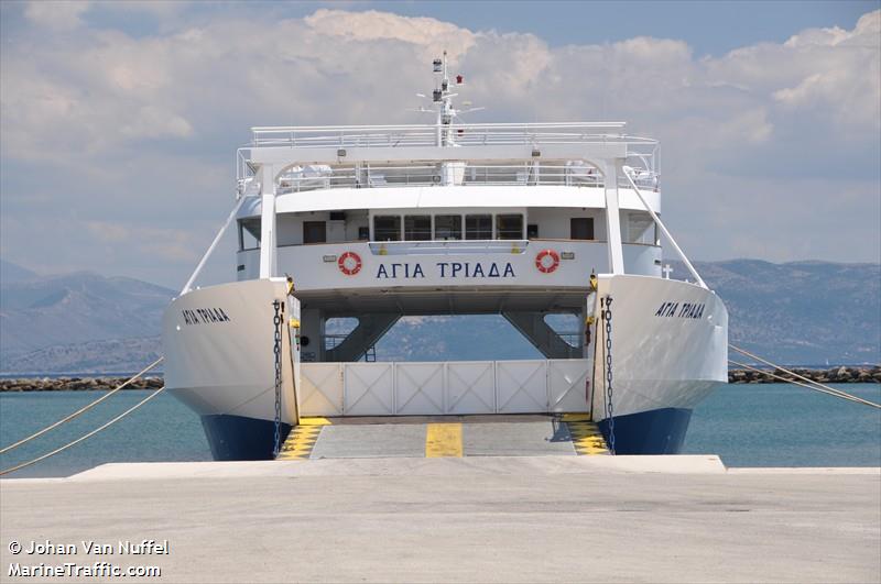 agia triada (Passenger ship) - IMO 8968985, MMSI 237357900, Call Sign SW8882 under the flag of Greece