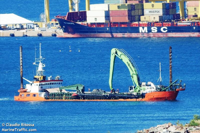 gino cucco (Hopper Dredger) - IMO 8610459, MMSI 247267900, Call Sign IXSK under the flag of Italy