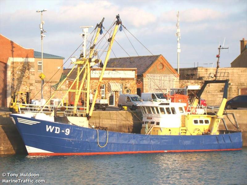 jimmy wd9 (Fishing Vessel) - IMO 8432390, MMSI 250002516, Call Sign EILZ3 under the flag of Ireland