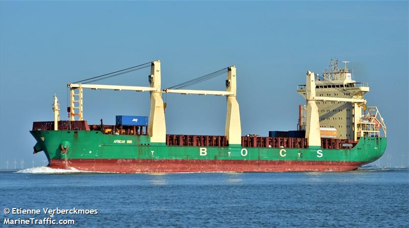 african wind (General Cargo Ship) - IMO 9423633, MMSI 255805550, Call Sign CQIA under the flag of Madeira