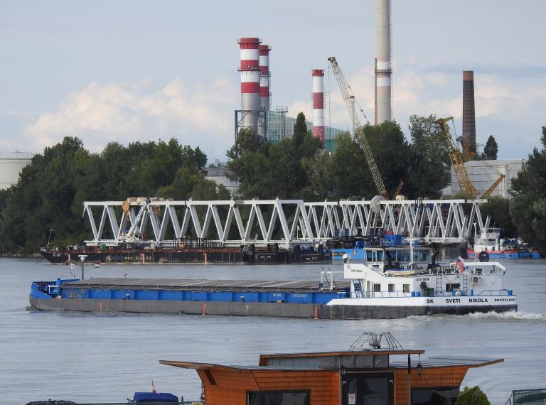 svetinikola3barge (Cargo ship) - IMO , MMSI 267210163, Call Sign 9AA5428 under the flag of Slovakia