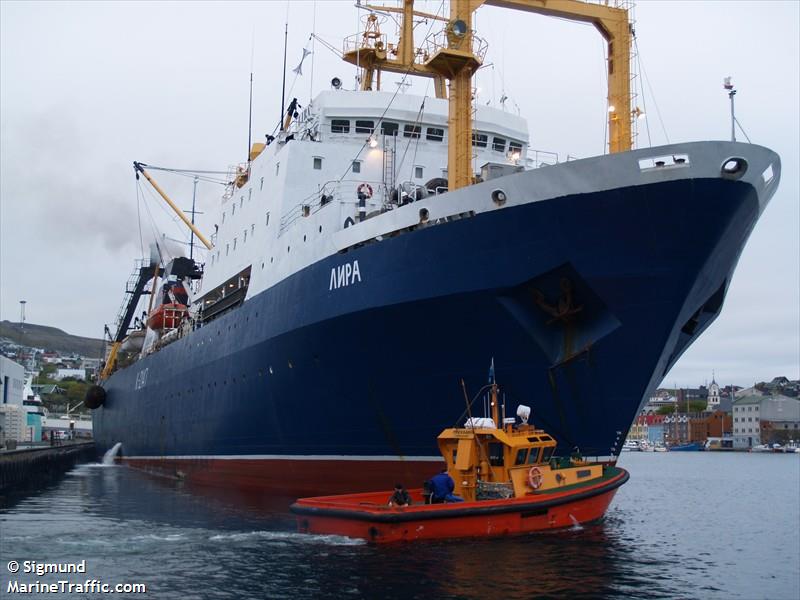 lira (Fish Factory Ship) - IMO 8607294, MMSI 273534110, Call Sign UHFP under the flag of Russia