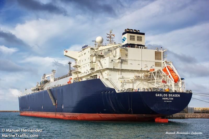 gaslog skagen (LNG Tanker) - IMO 9626285, MMSI 310664000, Call Sign ZCEJ7 under the flag of Bermuda