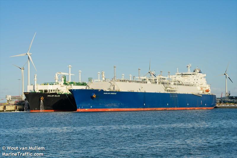 gaslog greece (LNG Tanker) - IMO 9687019, MMSI 310732000, Call Sign ZCER6 under the flag of Bermuda