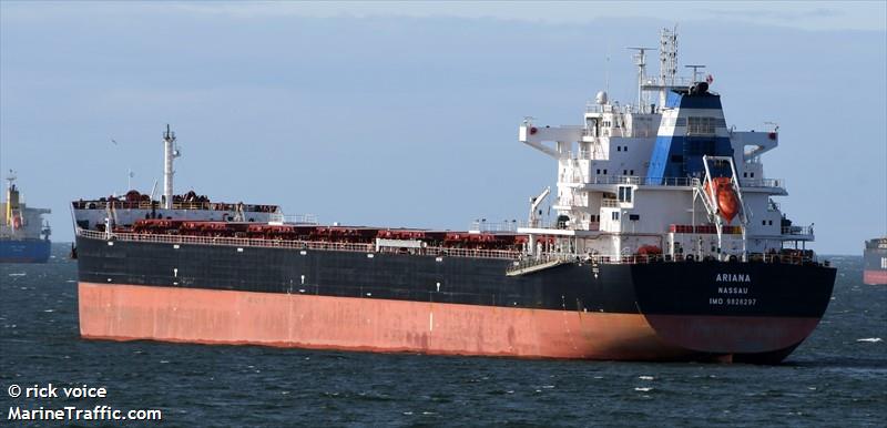 ariana (Bulk Carrier) - IMO 9828297, MMSI 311000716, Call Sign C6DM3 under the flag of Bahamas