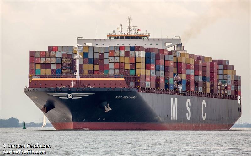 msc new york (Container Ship) - IMO 9606314, MMSI 352952000, Call Sign HOFP under the flag of Panama