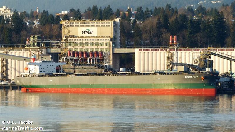 rising sun (Bulk Carrier) - IMO 9381225, MMSI 432836000, Call Sign 7JKU under the flag of Japan