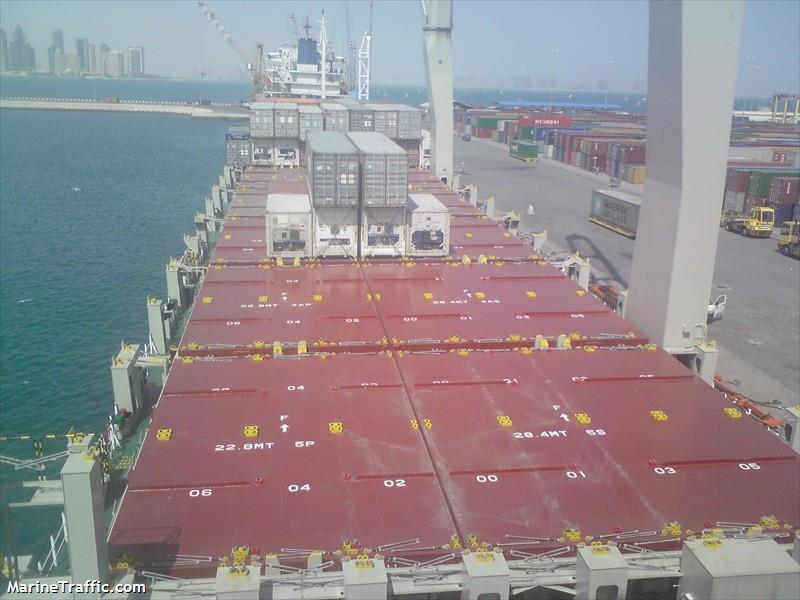 al bidda (Container Ship) - IMO 9415997, MMSI 466055000, Call Sign A7JM under the flag of Qatar