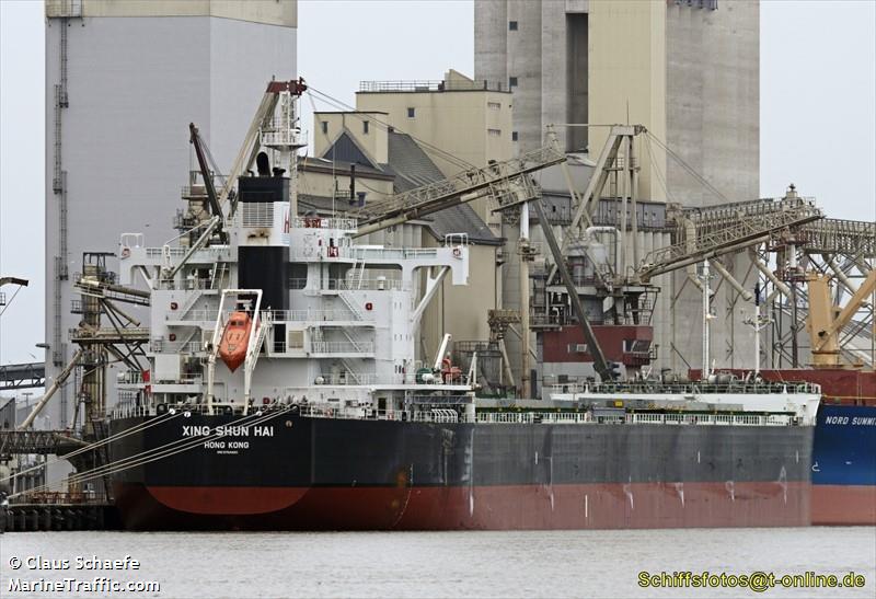 xing shun hai (Bulk Carrier) - IMO 9758480, MMSI 477154900, Call Sign VRRP3 under the flag of Hong Kong