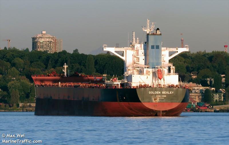 golden bexley (Bulk Carrier) - IMO 9721499, MMSI 477939900, Call Sign VRPC6 under the flag of Hong Kong