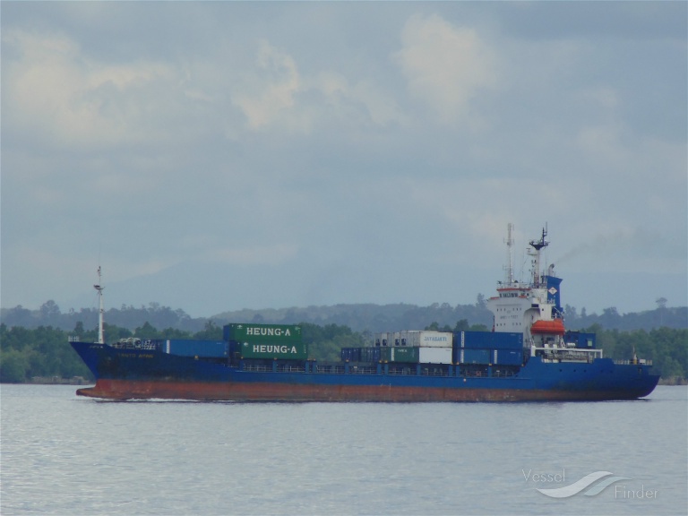 mv.tanto aman (Container Ship) - IMO 9085704, MMSI 525013028, Call Sign JZEB under the flag of Indonesia