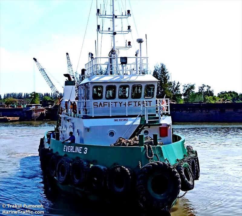 everline 3 (Tug) - IMO 9373852, MMSI 533000977, Call Sign 9WGD4 under the flag of Malaysia