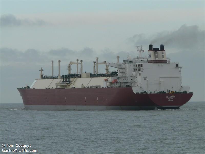 al aamriya (LNG Tanker) - IMO 9338266, MMSI 538003099, Call Sign V7OJ3 under the flag of Marshall Islands