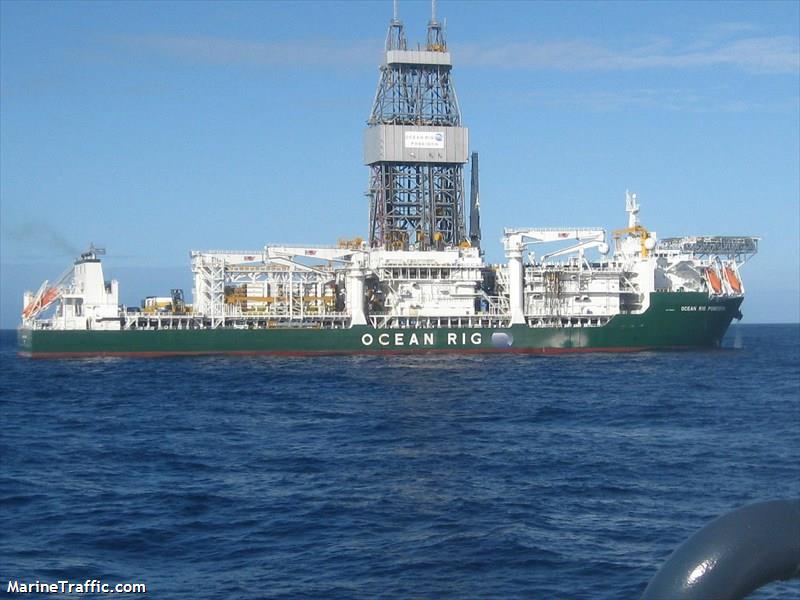 deepwater orion (Drilling Ship) - IMO 9516870, MMSI 538004078, Call Sign V7VB4 under the flag of Marshall Islands