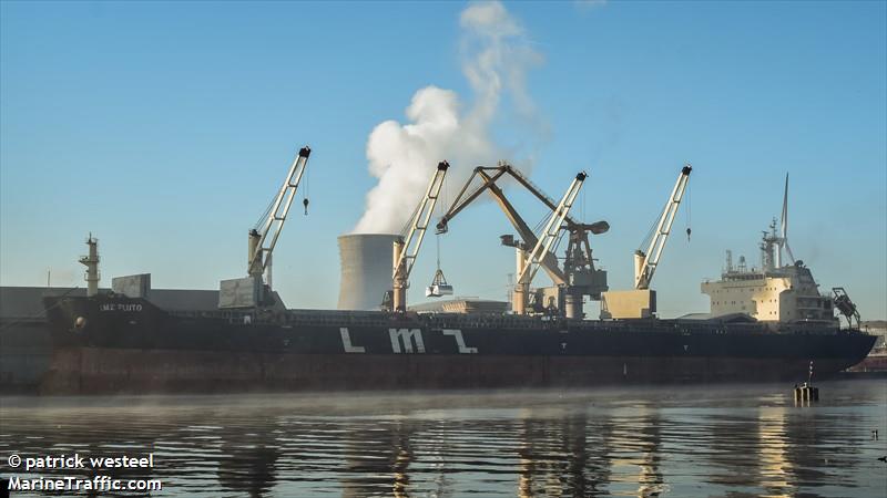 lmz pluto (Bulk Carrier) - IMO 9585326, MMSI 538004342, Call Sign V7WM9 under the flag of Marshall Islands