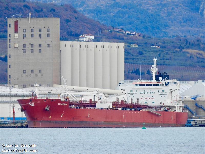 sti regina (Chemical/Oil Products Tanker) - IMO 9686728, MMSI 538005174, Call Sign V7BN5 under the flag of Marshall Islands