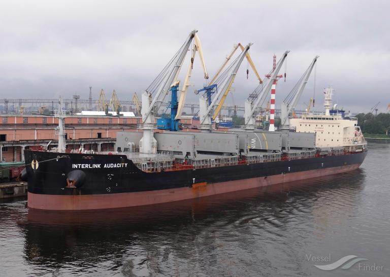 interlink audacity (Bulk Carrier) - IMO 9754094, MMSI 538006478, Call Sign V7NM2 under the flag of Marshall Islands