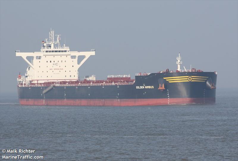 golden nimbus (Bulk Carrier) - IMO 9743150, MMSI 538007693, Call Sign V7AW6 under the flag of Marshall Islands