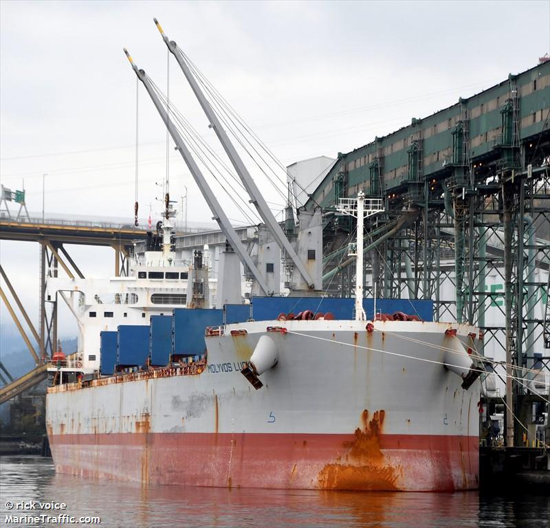 molyvos luck (Bulk Carrier) - IMO 9660621, MMSI 538009090, Call Sign V7A4303 under the flag of Marshall Islands