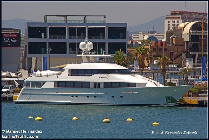 stellar (Pleasure craft) - IMO , MMSI 538070788, Call Sign V7WH8 under the flag of Marshall Islands