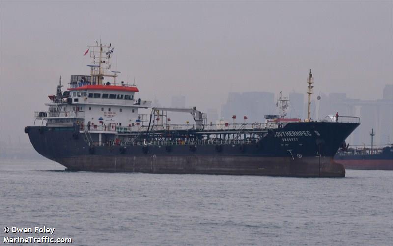 southernpec 9 (Oil Products Tanker) - IMO 9613977, MMSI 566068000, Call Sign 9V9208 under the flag of Singapore
