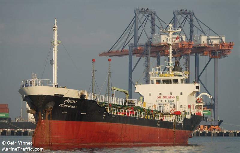 phurichnara (Oil Products Tanker) - IMO 8910847, MMSI 567002410, Call Sign HSB3657 under the flag of Thailand