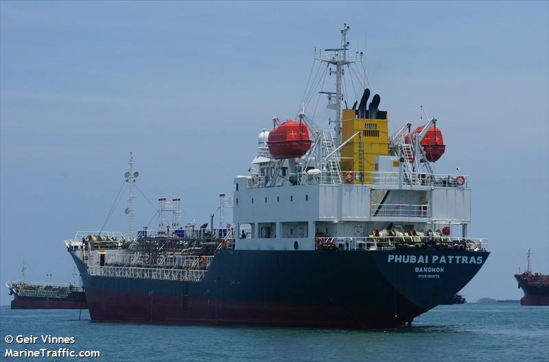 phubai pattra 5 (Chemical/Oil Products Tanker) - IMO 9190975, MMSI 567529000, Call Sign HSB5602 under the flag of Thailand