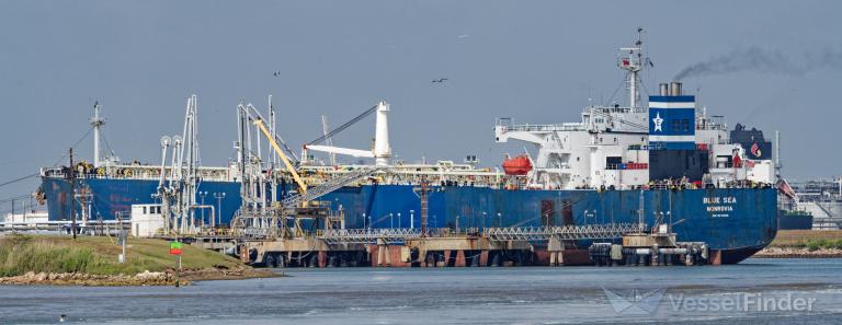 blue sea (Crude Oil Tanker) - IMO 9413028, MMSI 636014379, Call Sign A8TK8 under the flag of Liberia