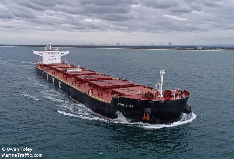 fpmc b 104 (Bulk Carrier) - IMO 9473509, MMSI 636015144, Call Sign A8YV7 under the flag of Liberia