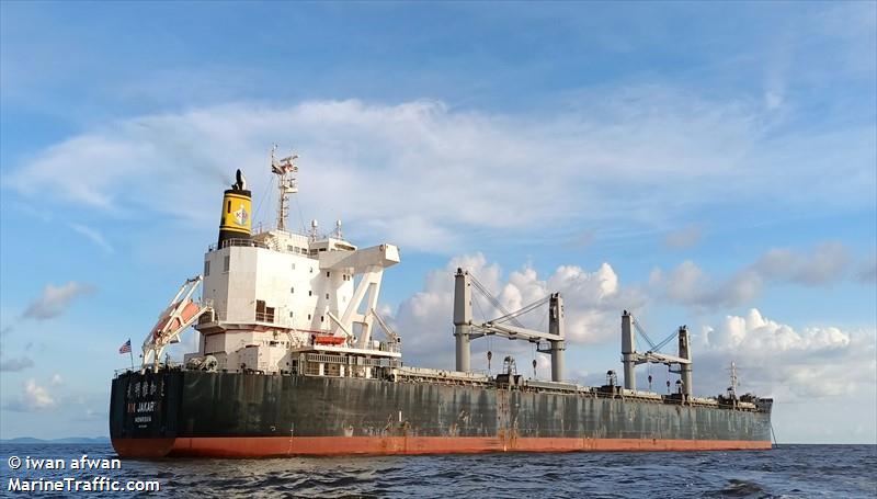 km jakarta (Bulk Carrier) - IMO 9820958, MMSI 636018221, Call Sign D5OR9 under the flag of Liberia