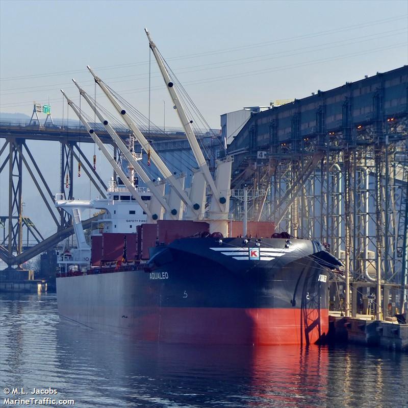 aqualeo (Bulk Carrier) - IMO 9765598, MMSI 636018248, Call Sign D5OV4 under the flag of Liberia