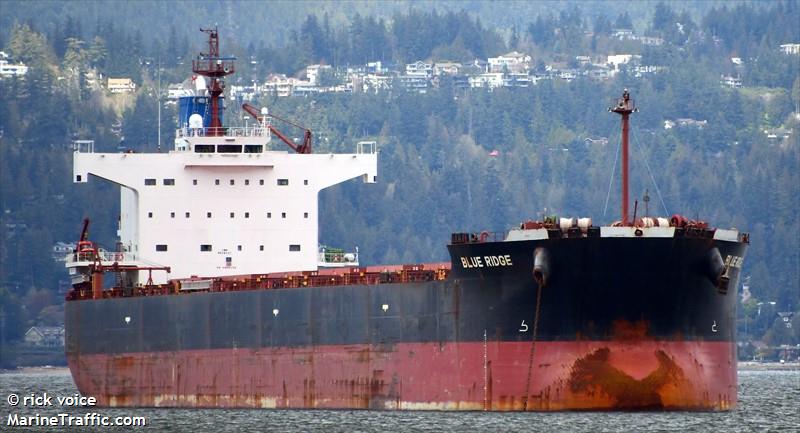 blue ridge (Bulk Carrier) - IMO 9518177, MMSI 636018730, Call Sign D5RD2 under the flag of Liberia