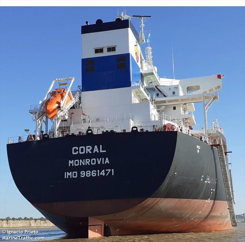 coral (Wood Chips Carrier) - IMO 9861471, MMSI 636019286, Call Sign D5TU7 under the flag of Liberia