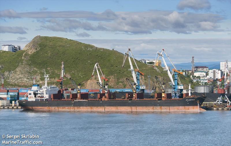 atlantica (Bulk Carrier) - IMO 9216509, MMSI 636020104, Call Sign D5XR6 under the flag of Liberia