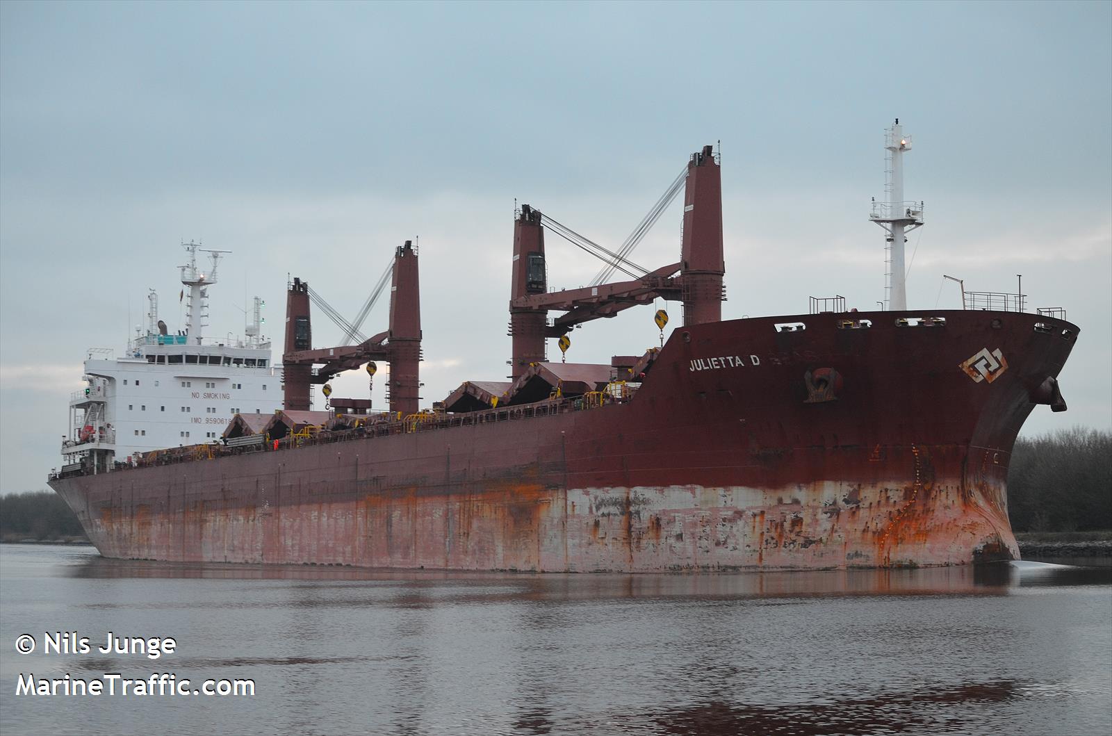 julietta d (Bulk Carrier) - IMO 9590618, MMSI 215536000, Call Sign 9HA5164 under the flag of Malta