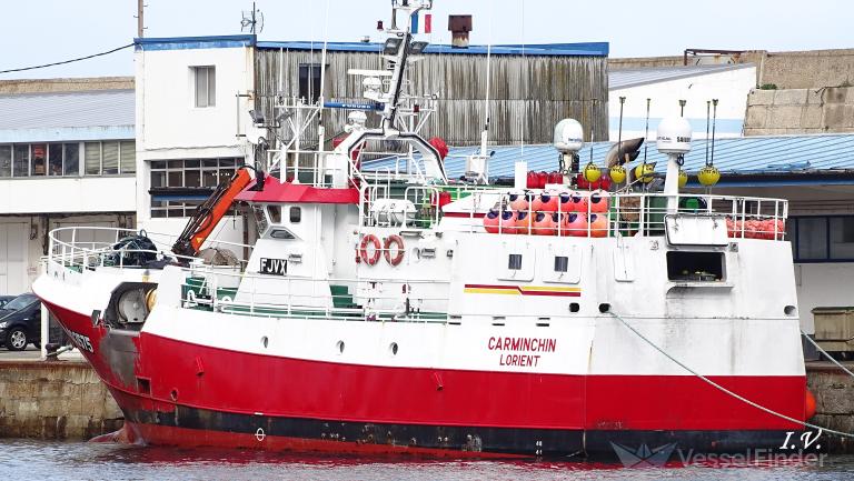 fv carminchin (Fishing vessel) - IMO , MMSI 228082700, Call Sign FJVX under the flag of France