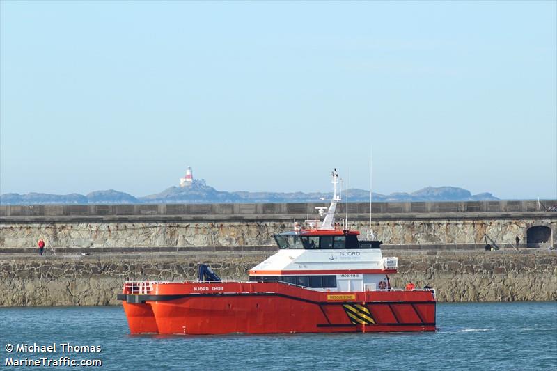 njord thor (Offshore Tug/Supply Ship) - IMO 9751810, MMSI 235108495, Call Sign 2ICE2 under the flag of United Kingdom (UK)