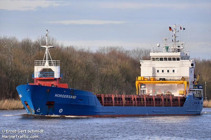 nordersand (General Cargo Ship) - IMO 9289790, MMSI 236265000, Call Sign ZDGO5 under the flag of Gibraltar