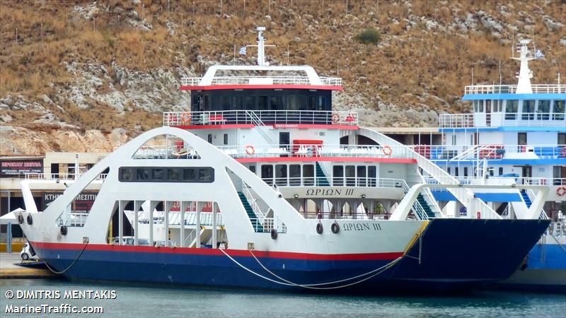 orion iii (Passenger/Ro-Ro Cargo Ship) - IMO 9848807, MMSI 240080500, Call Sign SVA8188 under the flag of Greece