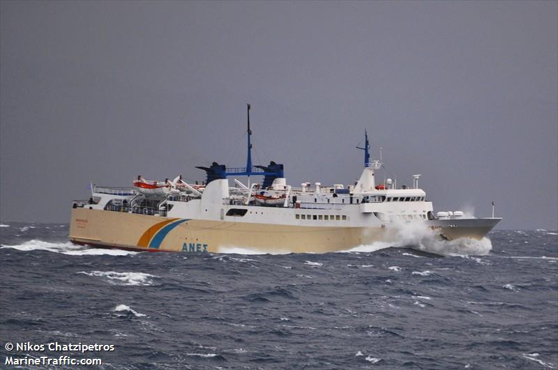 proteus (Passenger/Ro-Ro Cargo Ship) - IMO 7350416, MMSI 240567000, Call Sign SV2314 under the flag of Greece